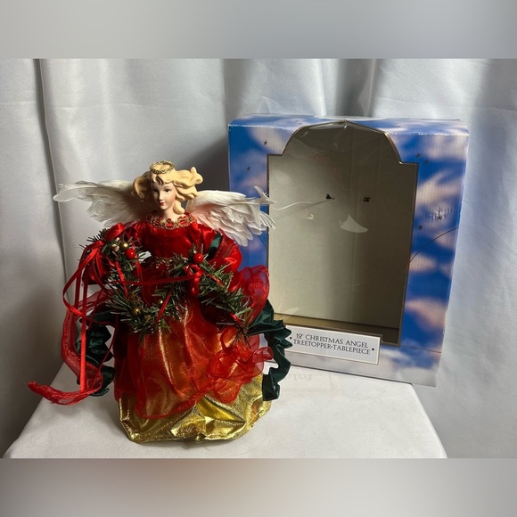 1996 Holiday Workshop 12” Christmas Angel Tree Topper with Box Collectible - Picture 3 of 10